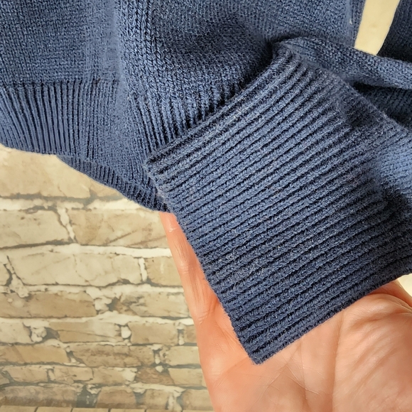 Vintage Jessica Simpson Game Day Sweater Pullover Navy Blue Size Medium - Picture 7 of 10